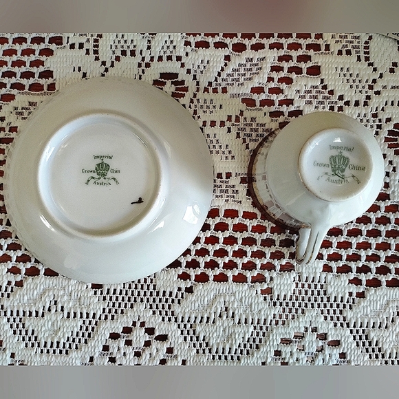 Austrian Imperial Crown Tea Cup & Saucer - Picture 5 of 6